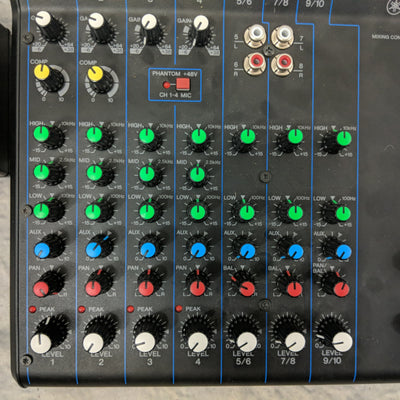 Yamaha MG10 10-Input 10-Channel XLR Output Stereo Mixer w Phantom Power