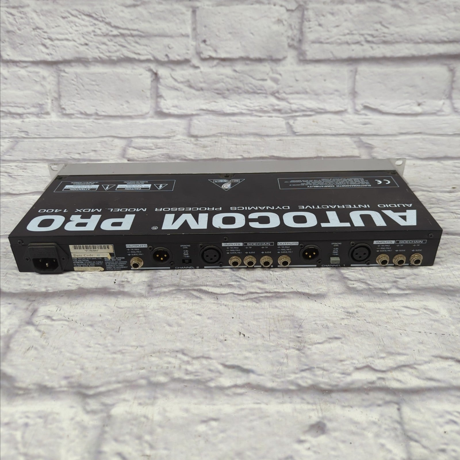 Behringer Autocom Pro MDX 1400 Rack Compressor