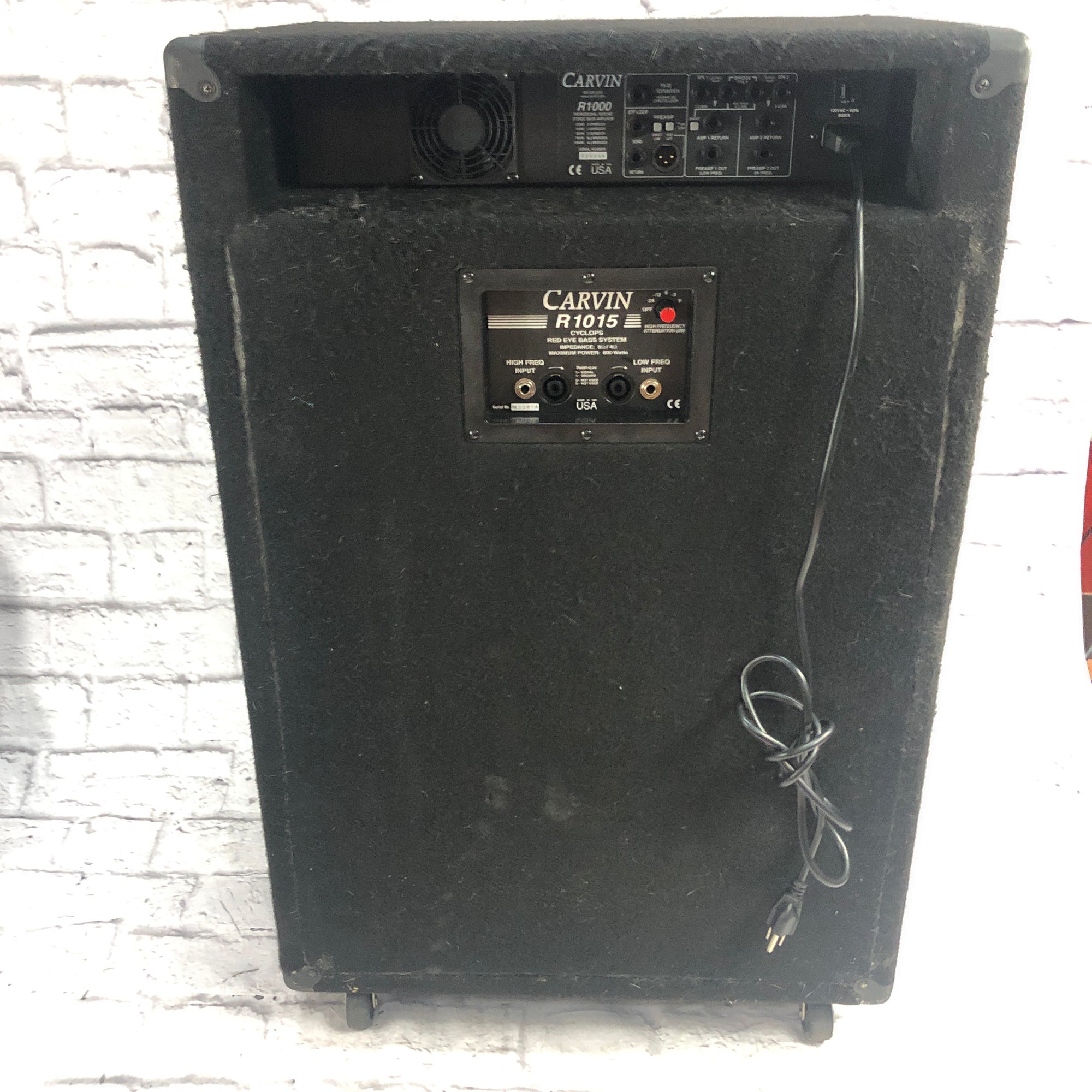 Carvin RL1000 R1015 Cyclops Red Line Bass Amp