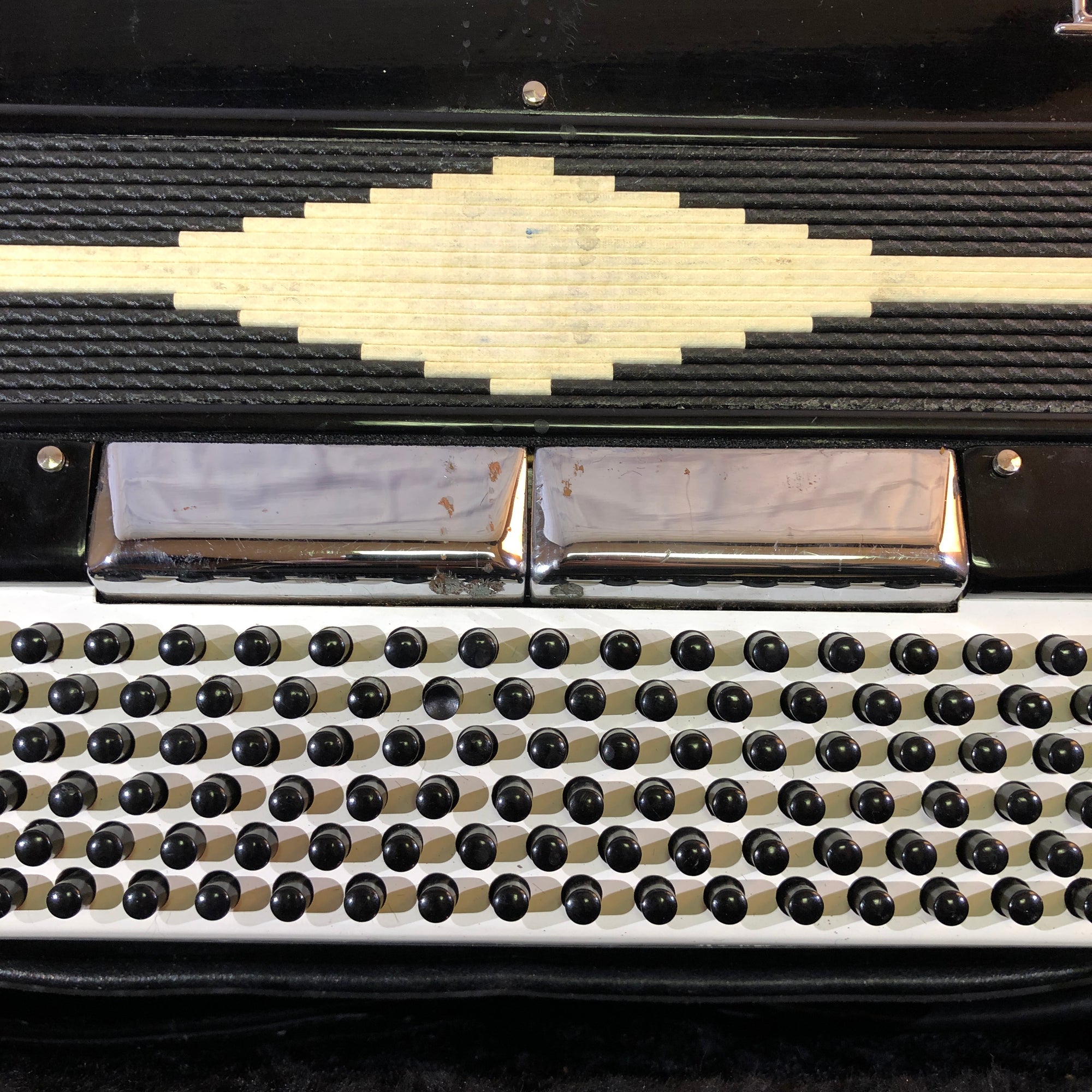 Vintage Casino Black Made In Italy Accordion with Case