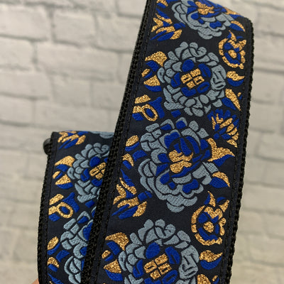 Levy's M8AS-NAV Navy Blue Jacquard Strap