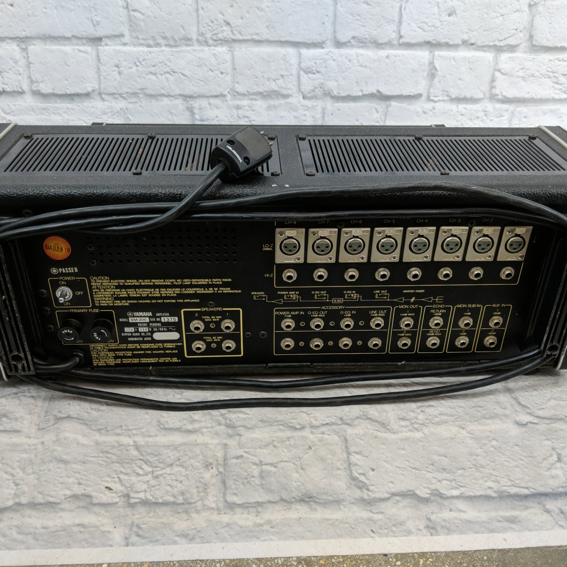 Yamaha 200 Integrated Mixer EM Series Model