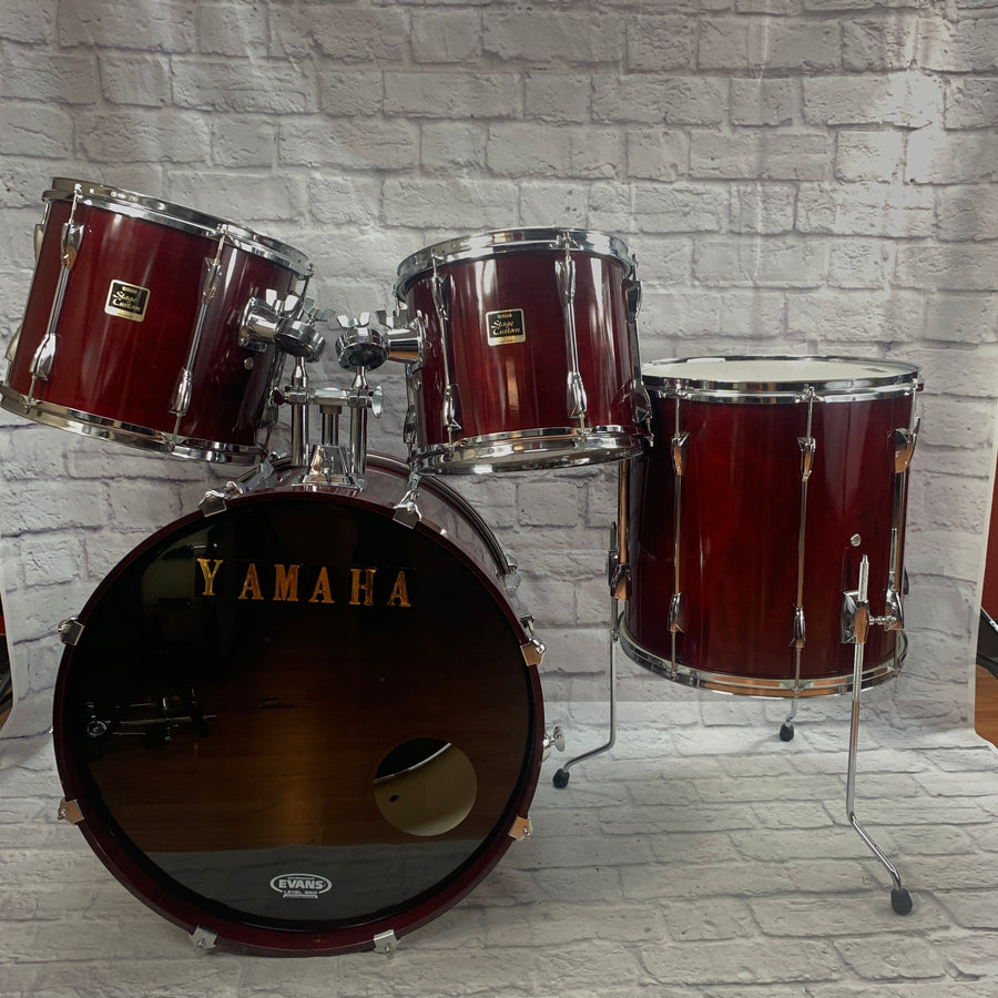 Yamaha Stage Custom 4 Piece Drum Kit Red