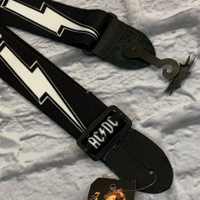 Perri's Leathers AC/DC Lightning Bolt 2" Polyester Guitar Strap