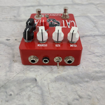 Fuzzrocious Cat Tail Distortion Pedal w/ Momentary Feedback Mod