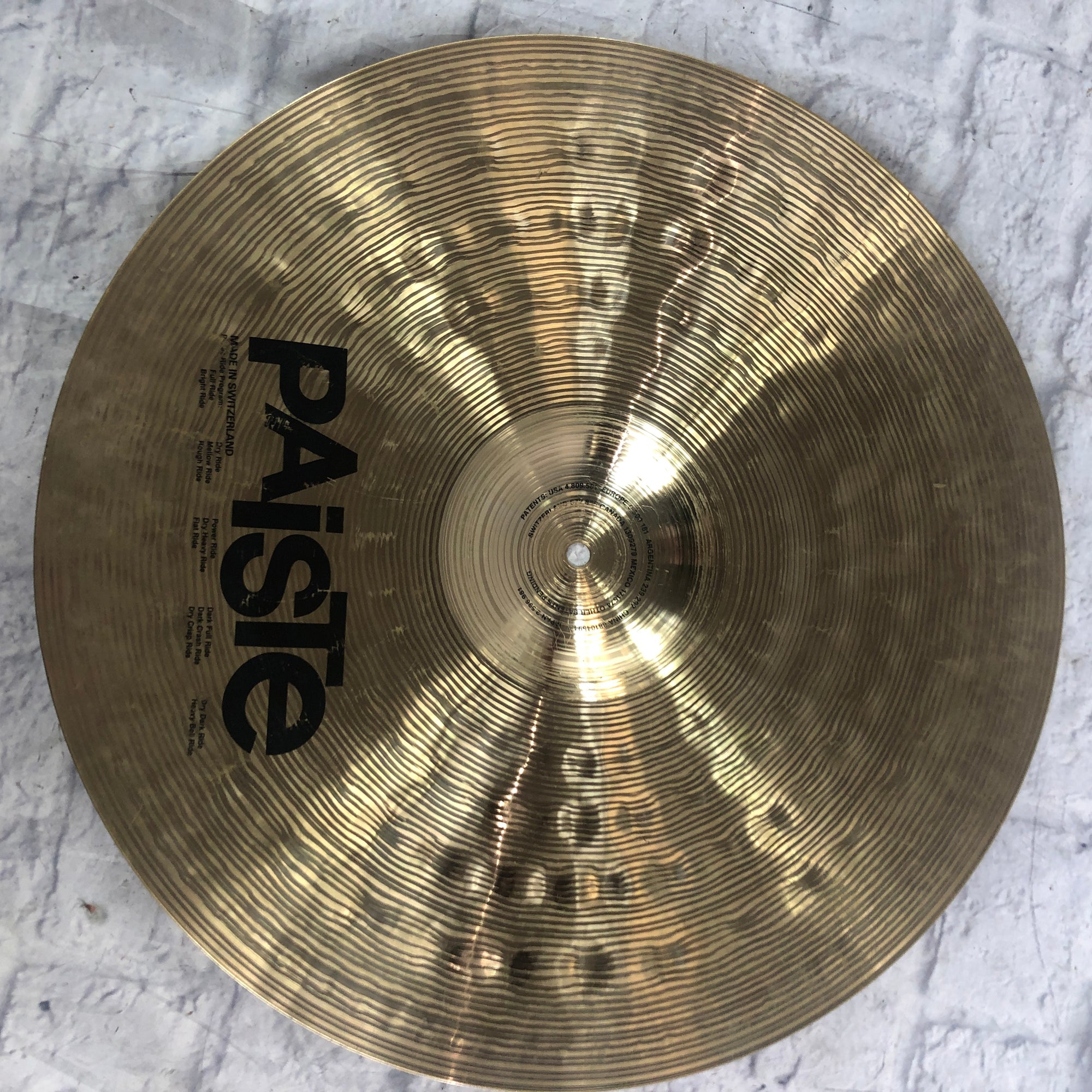 Paiste 20 Signature Power Ride Ride Cymbal - Evolution Music