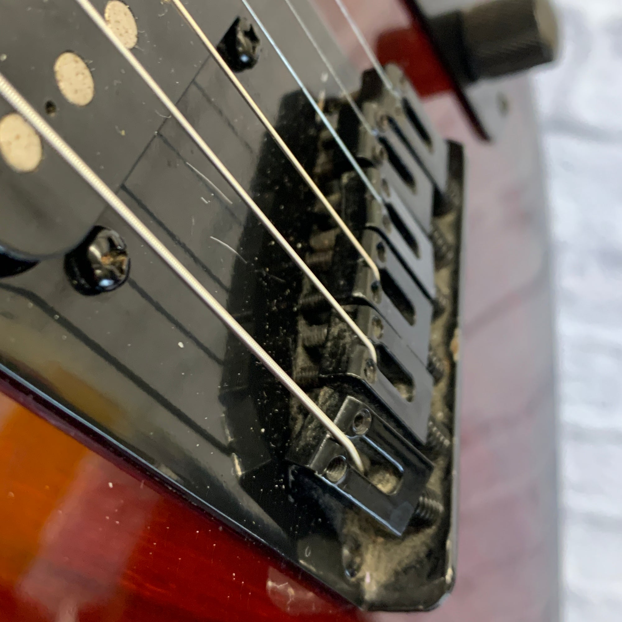 Maestro Telecaster Copy Electric Guitar Crimson Red Transparent