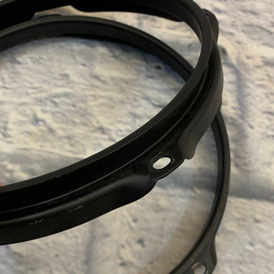 5-Lug 8" Metal Drum Hoop Pair Black