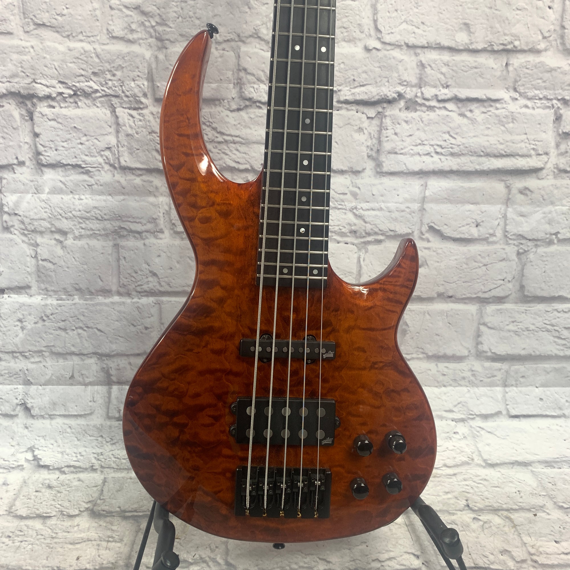 LTD BB-1005 Bunny Brunel 5 String Bass Burnt Orange