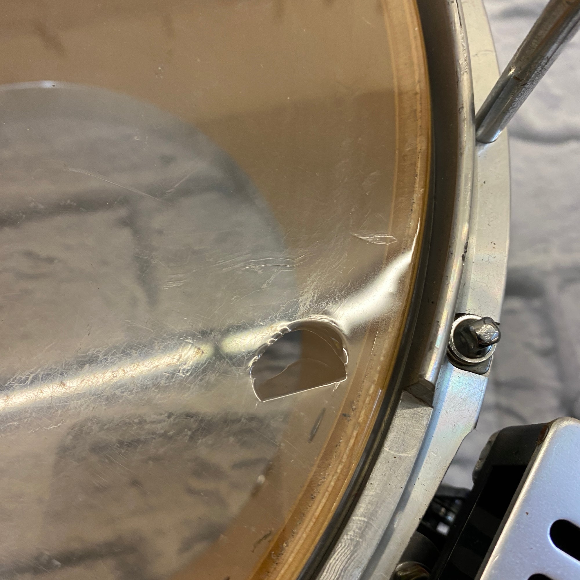 Pearl Free Floating Marching Snare Drum - Blue