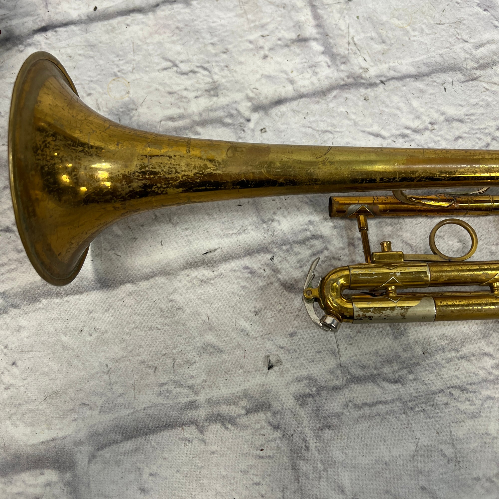 Vintage King Trumpet and Case For Parts Project