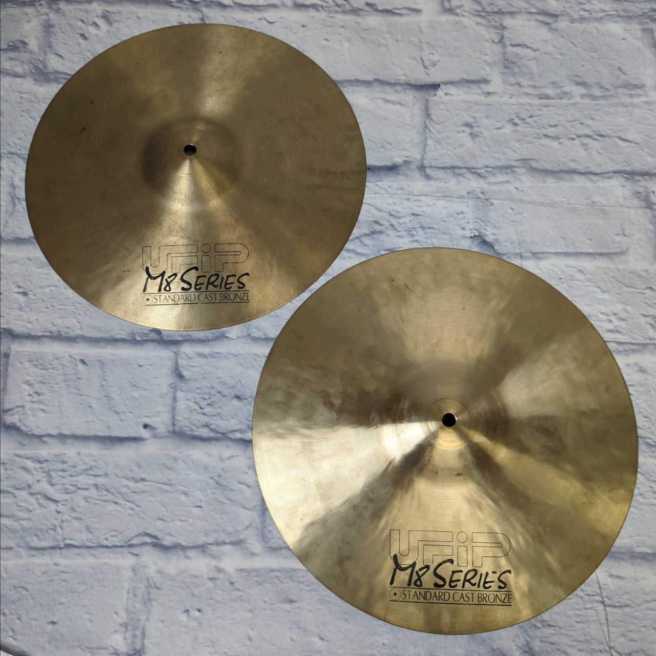 UFIP M8 Series 14" Standard Cast Bronze Hi Hat Cymbals
