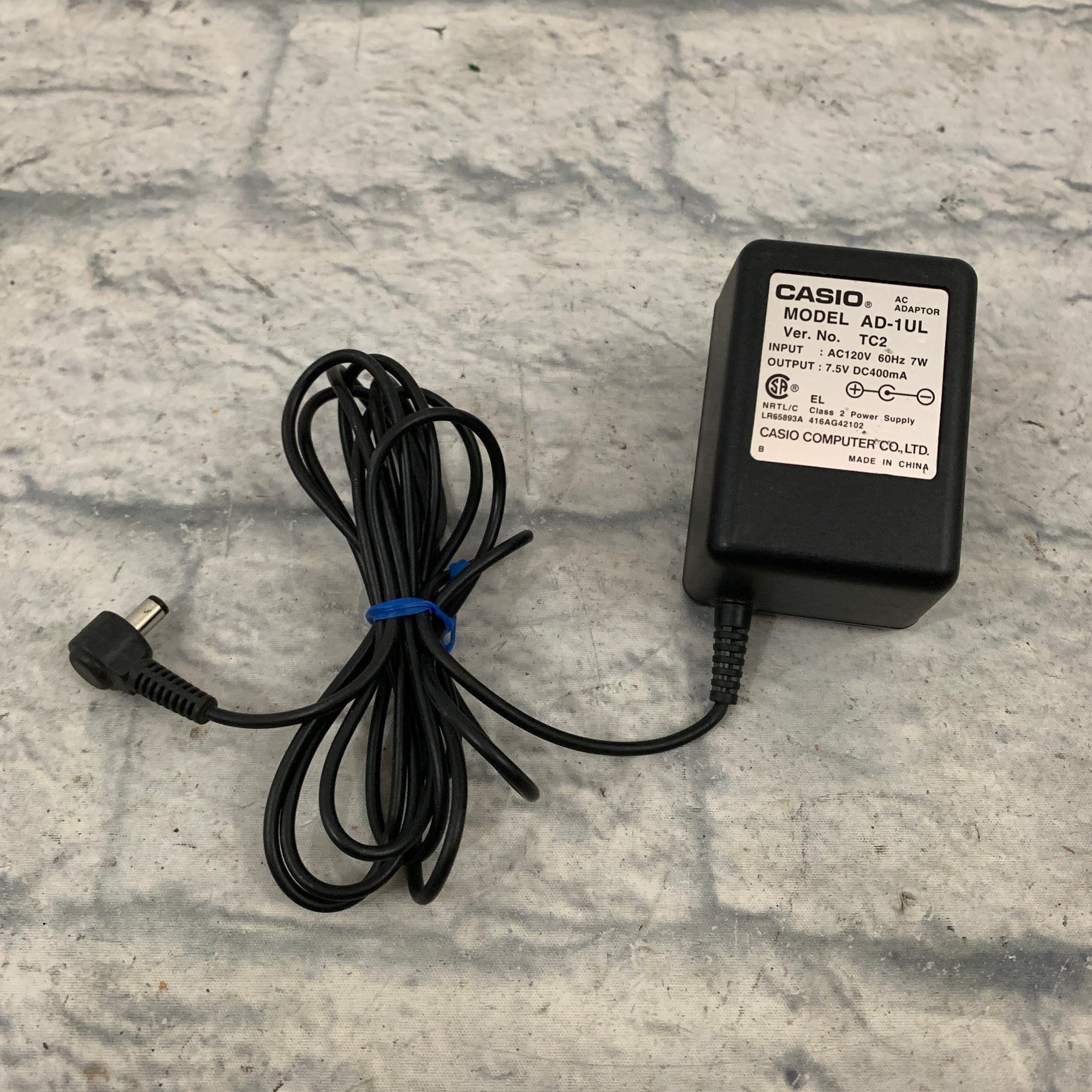 Casio AD-1UL 7.5V DC Power Adapter
