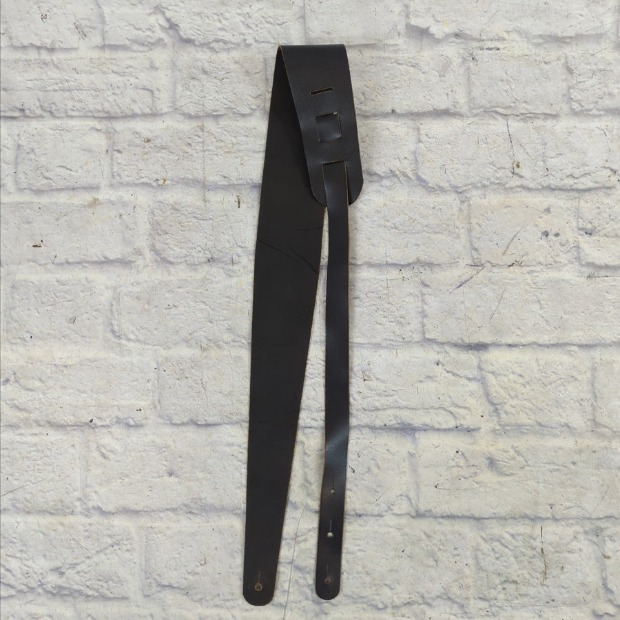 Wide Black Adjustable Guitar Strap