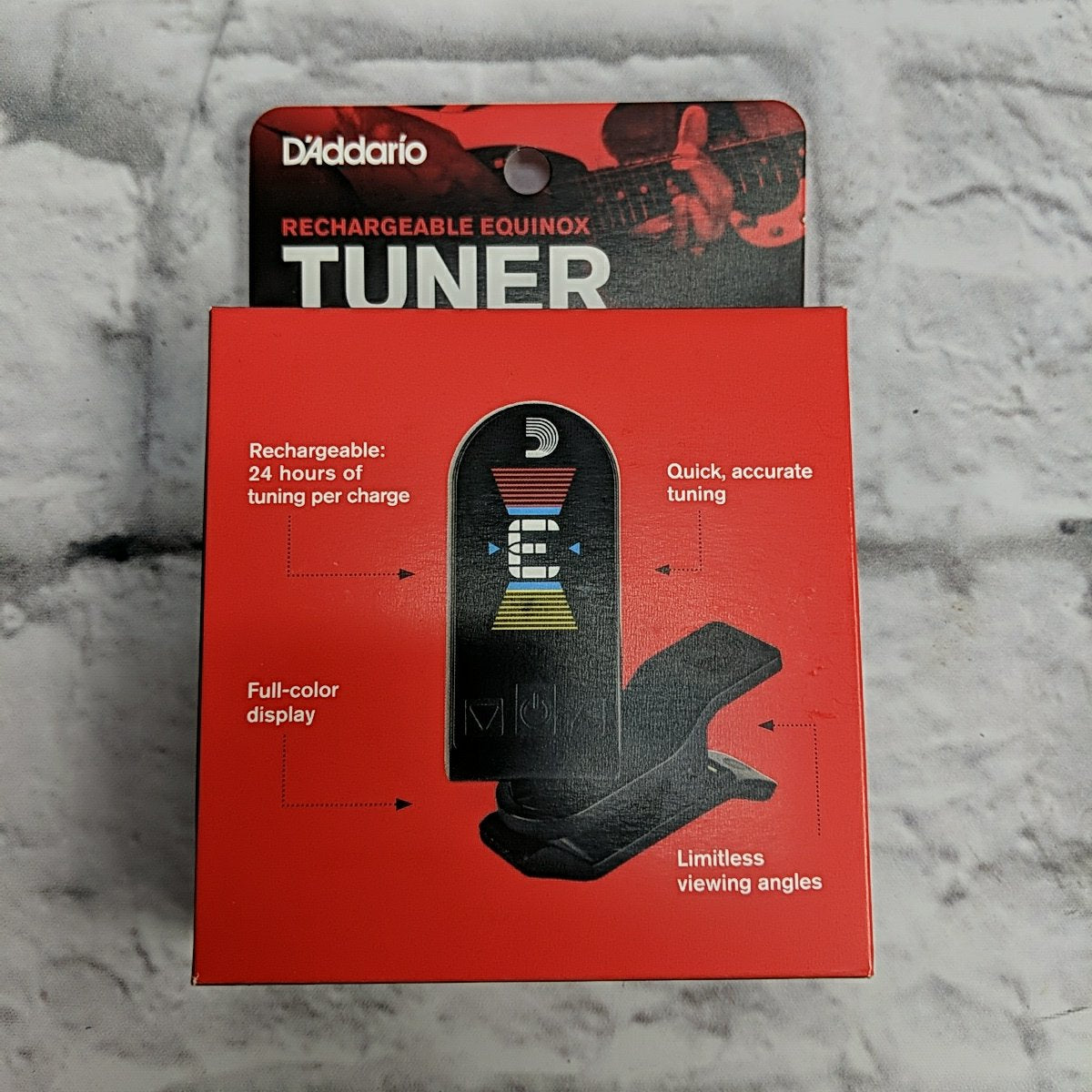 Daddario Equinox Rechargeable Clip On Tuner Tuner