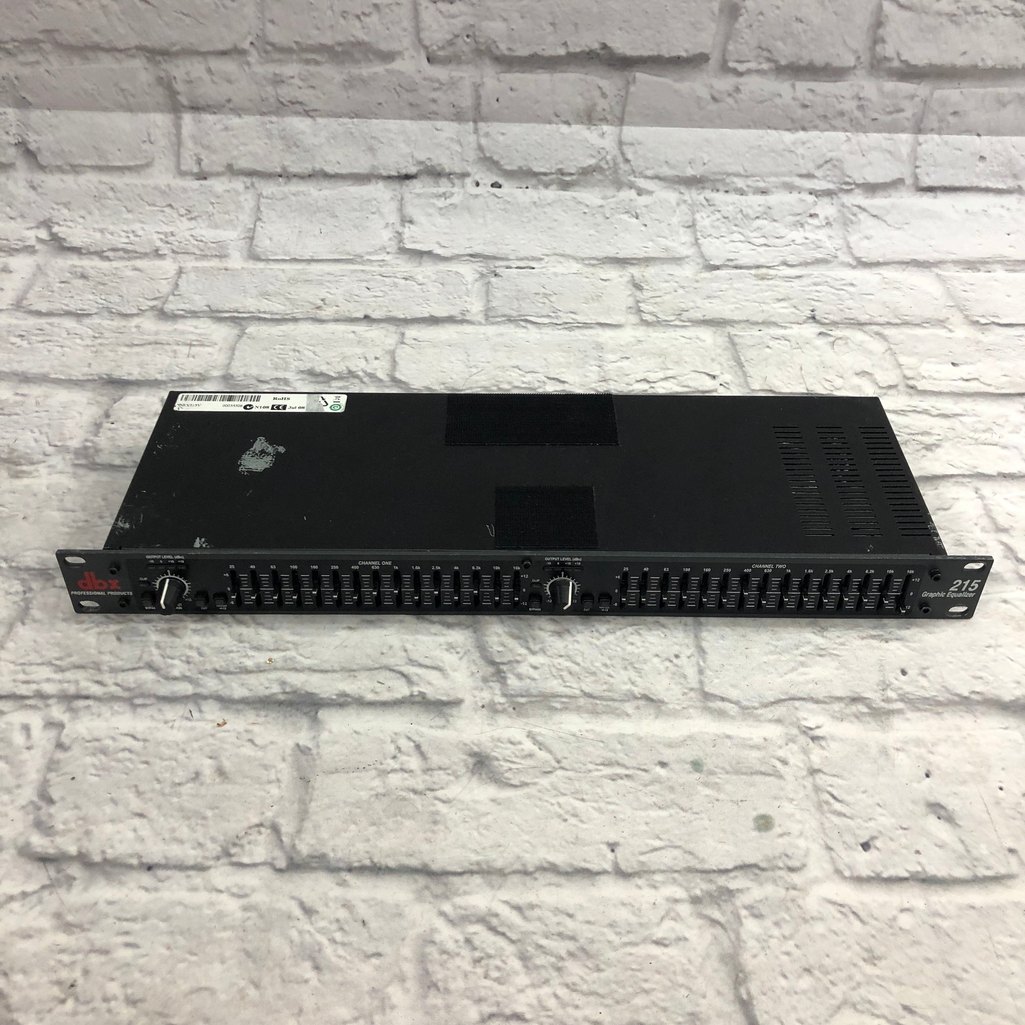 DBX 215 Dual 15 Band Rack Equalizer