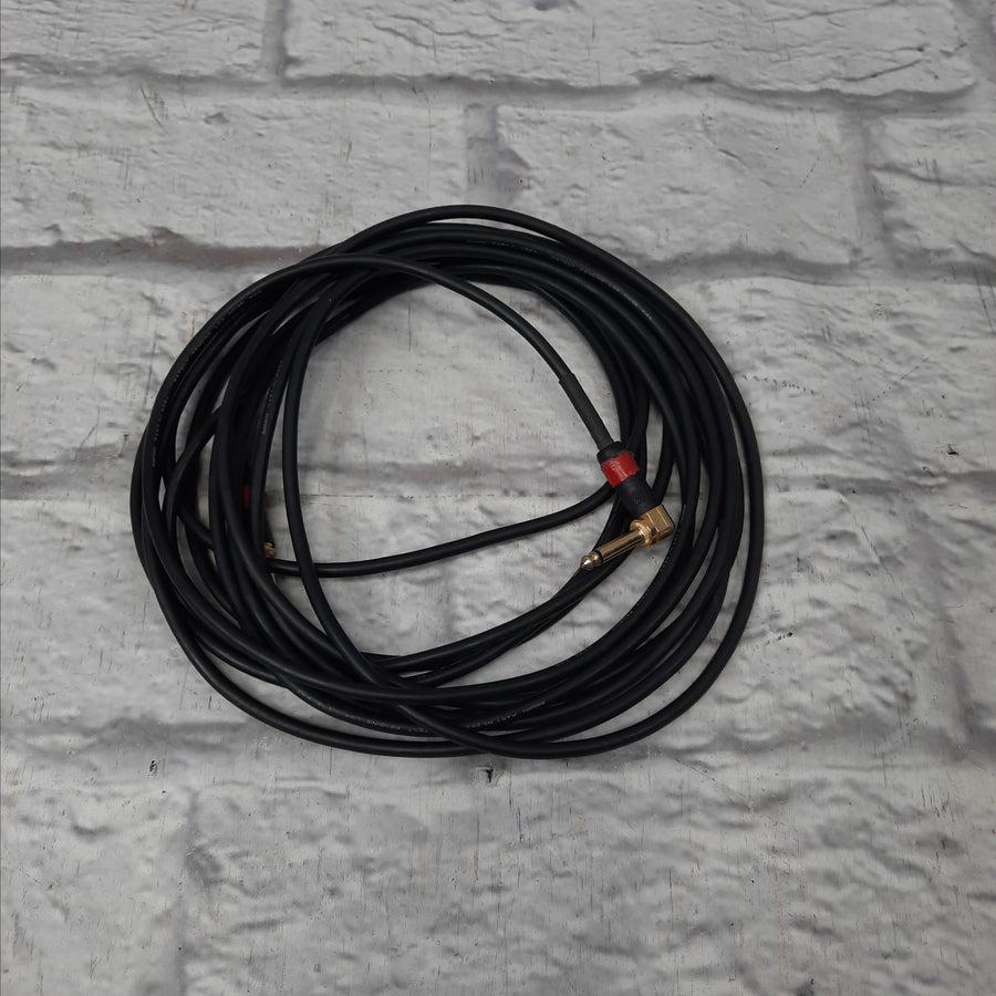 Mogami Gold Instrument-25 1/4" TS to 1/4" TS - 25'