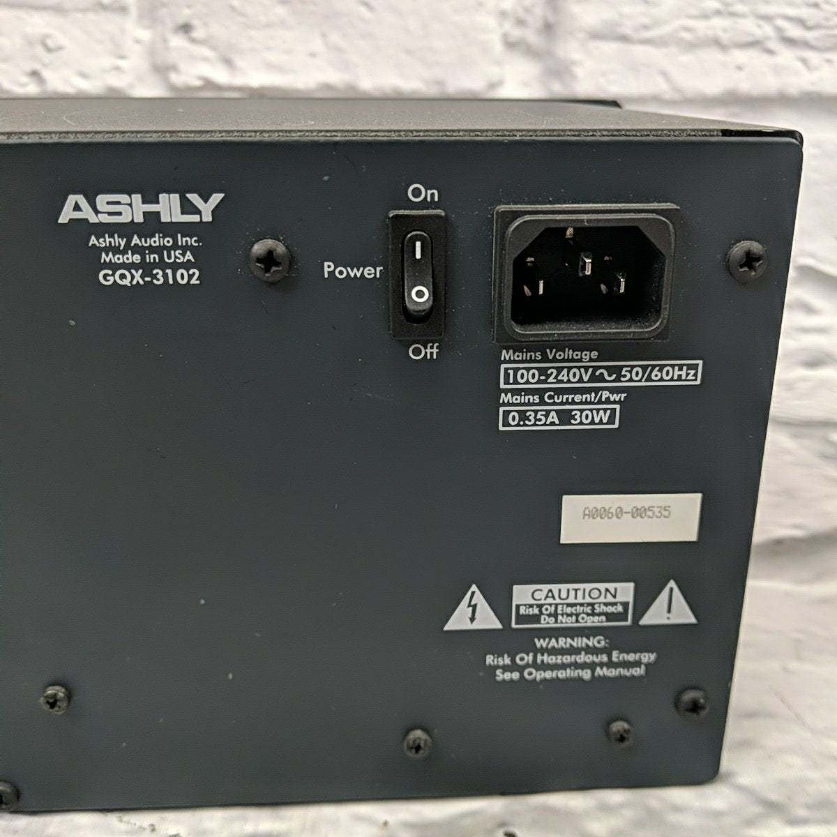 Ashly GQX-3102 Graphic Equalizer