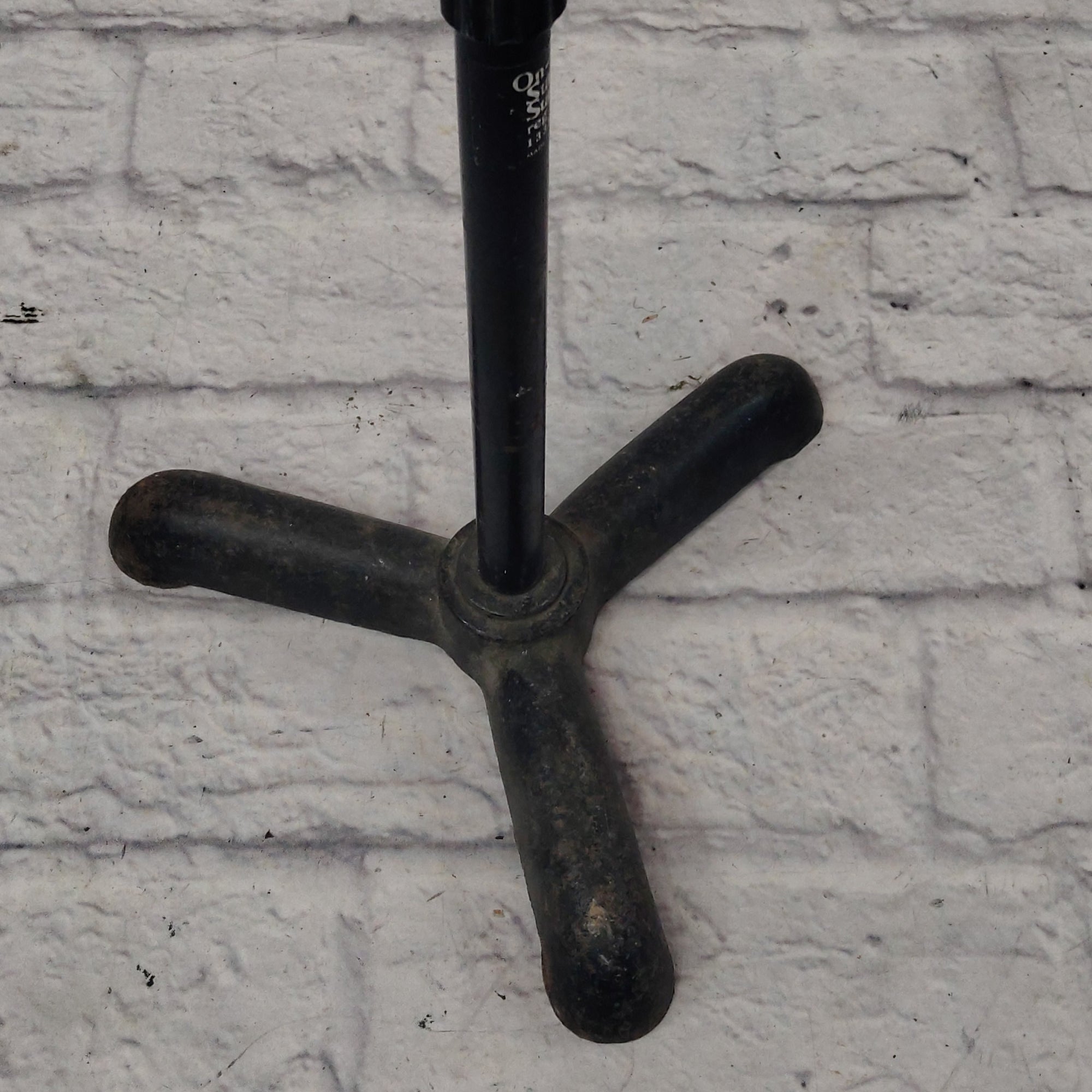 On-Stage Short 13.5 inch Boom Microphone Stand with Heavy Tripod Base