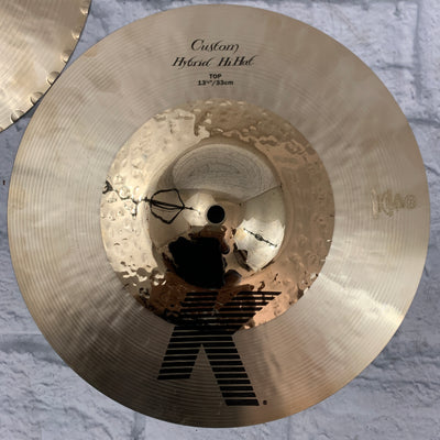 Zildjian 13 1/4" Custom Hybrid Hi Hat (Pair)