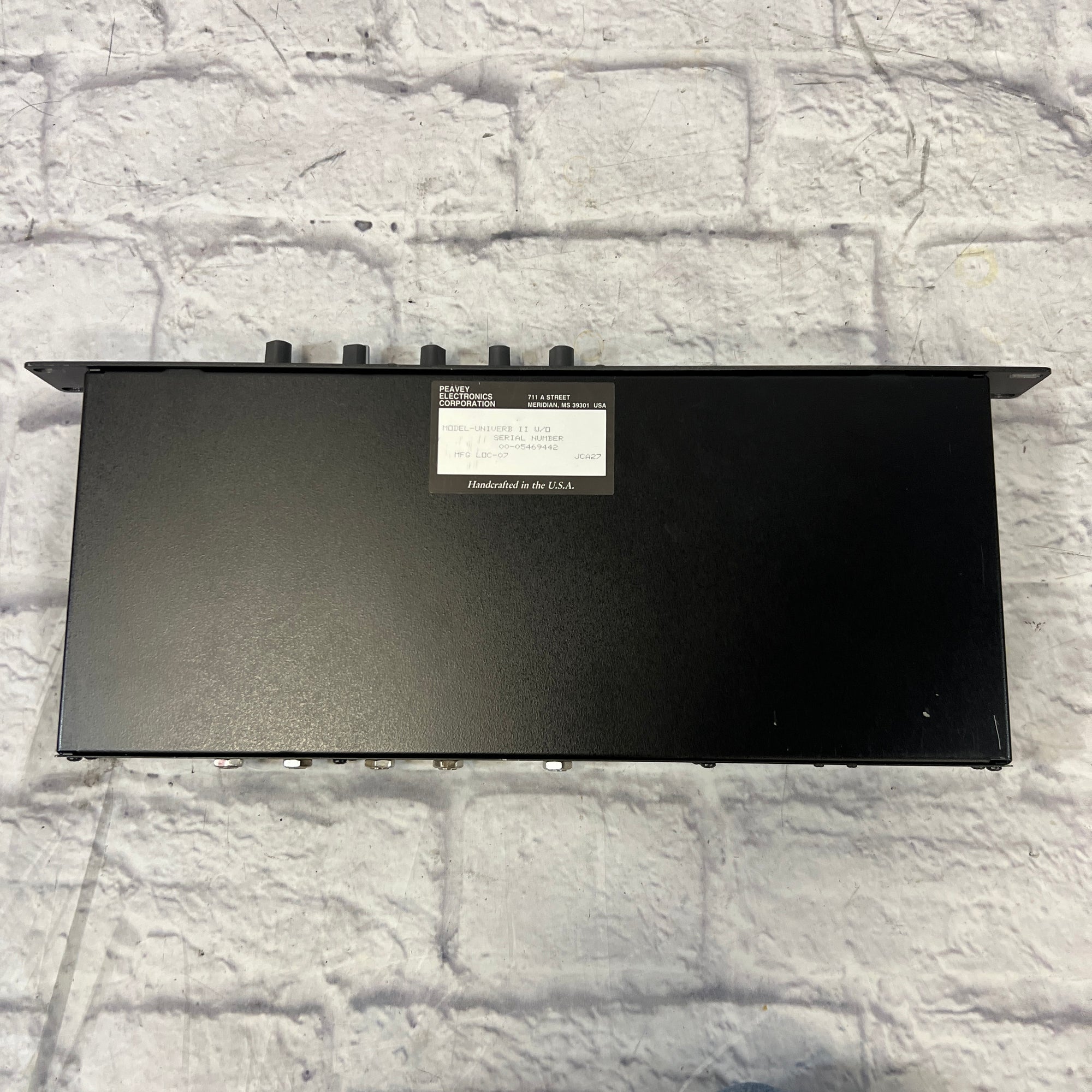 Peavey Spring Reverb Rack Unit Peavey Univerb II Outboard Rack Reverb with Power Supply - Evolution Music