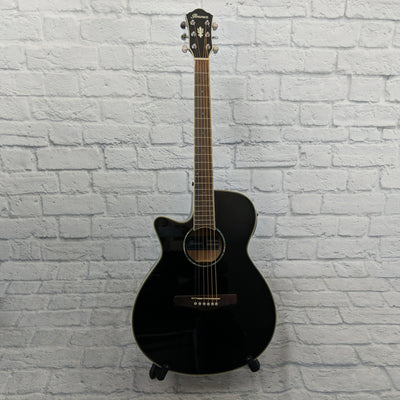 Ibanez AEG10LIIBK Lefty Acoustic Electric Guitar in Black
