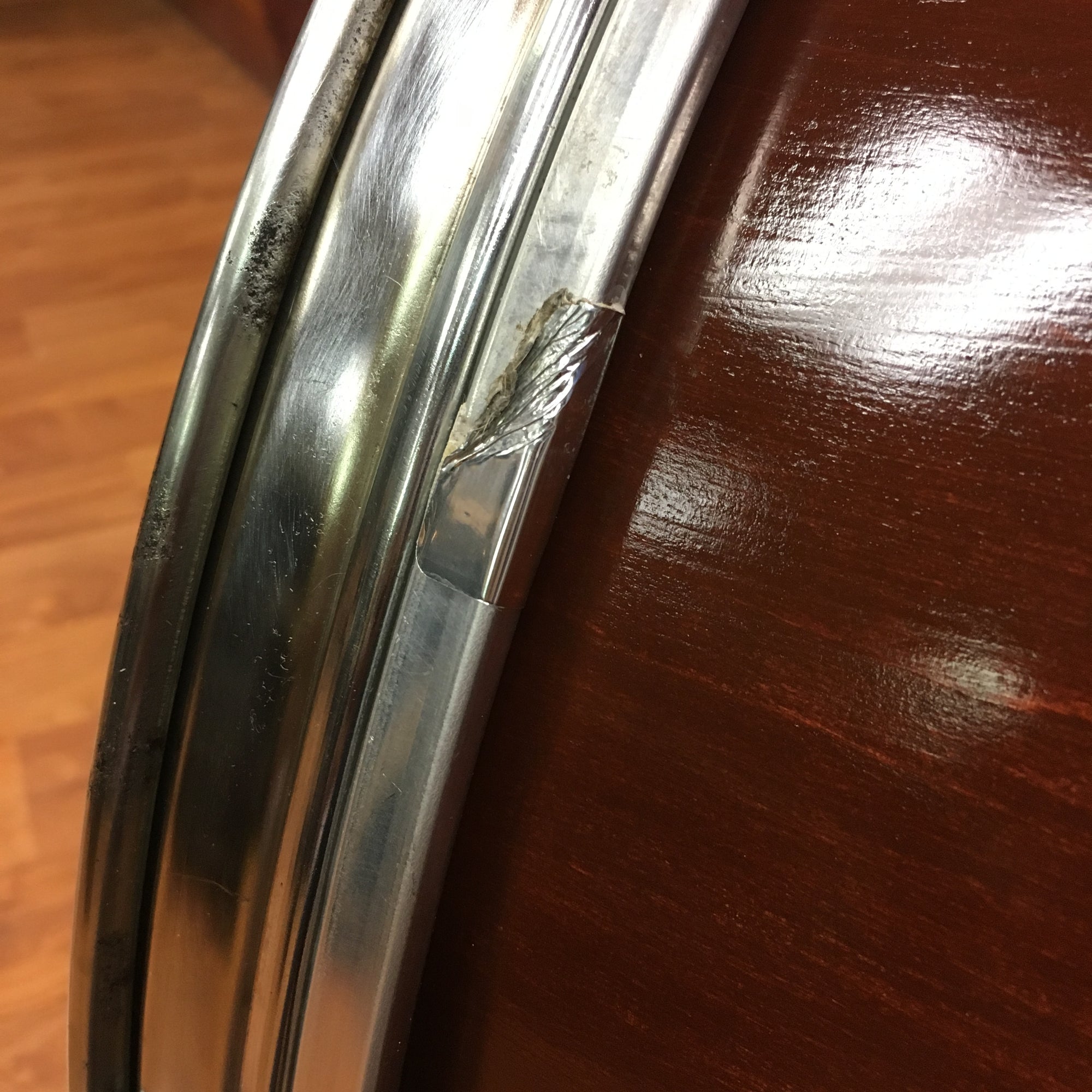 Kent 22 Inch Bass Drum Natural Cognac Refinish