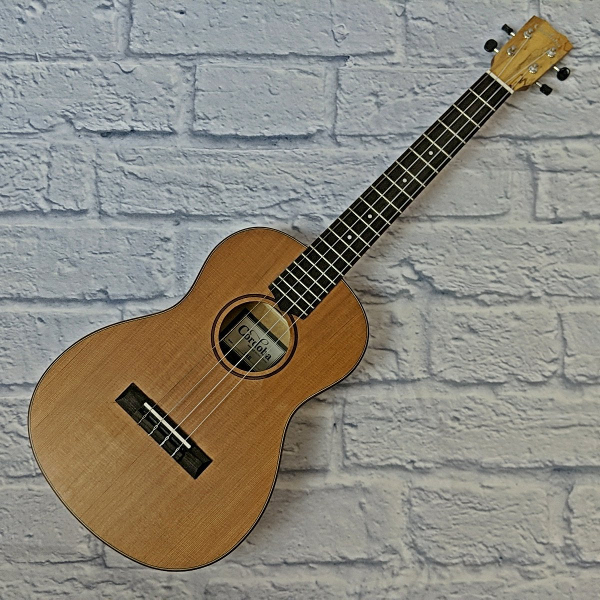 Cordoba 24B Baritone Solid Cedar Top, Spalted Maple Back & Sides Ukulele