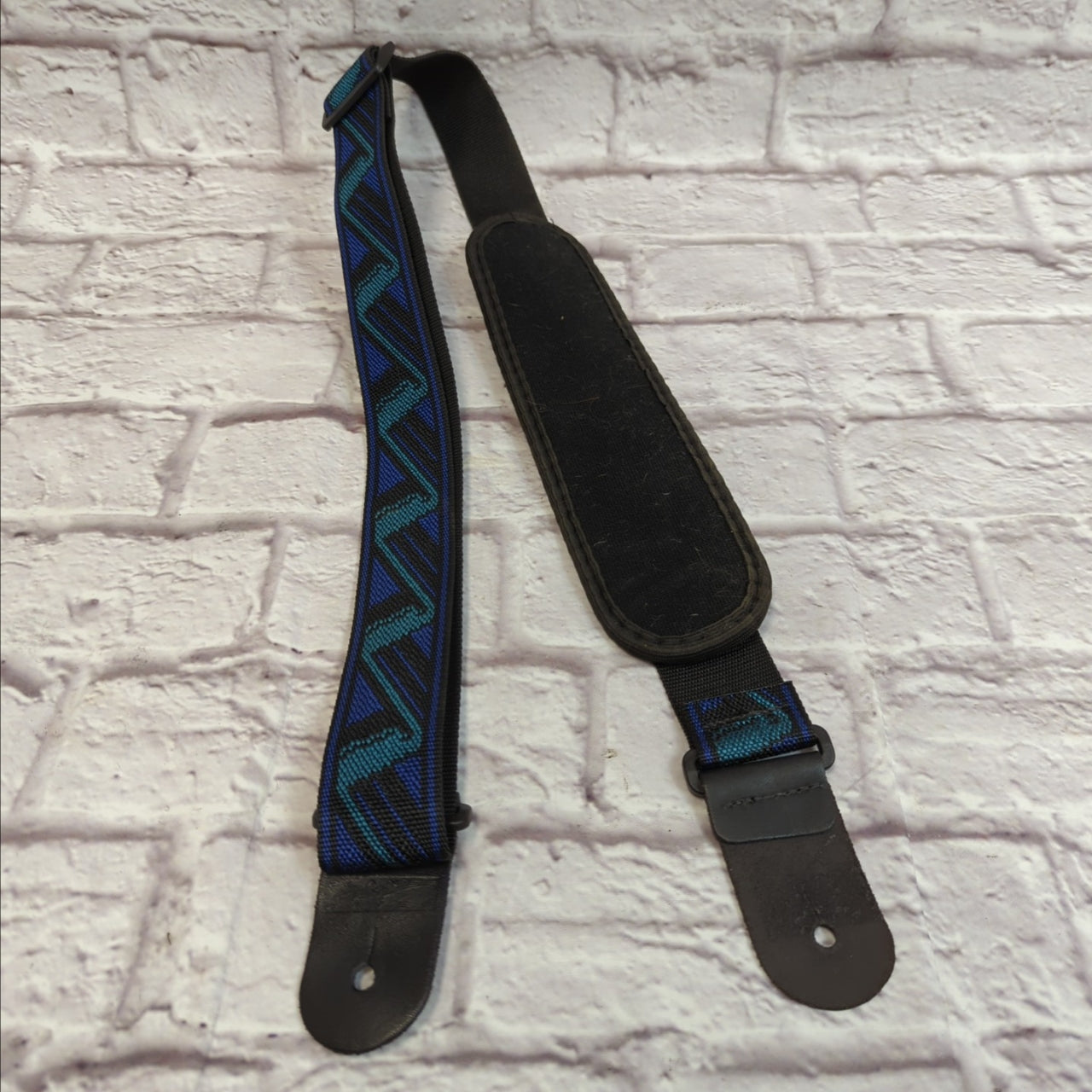 Planet Waves Blue and Green Strap with Shoulder Pad