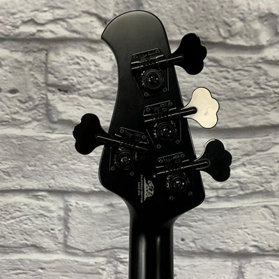 Ernie Ball Music Man StingRay HH Stealth Black 4 String Bass w/ Case