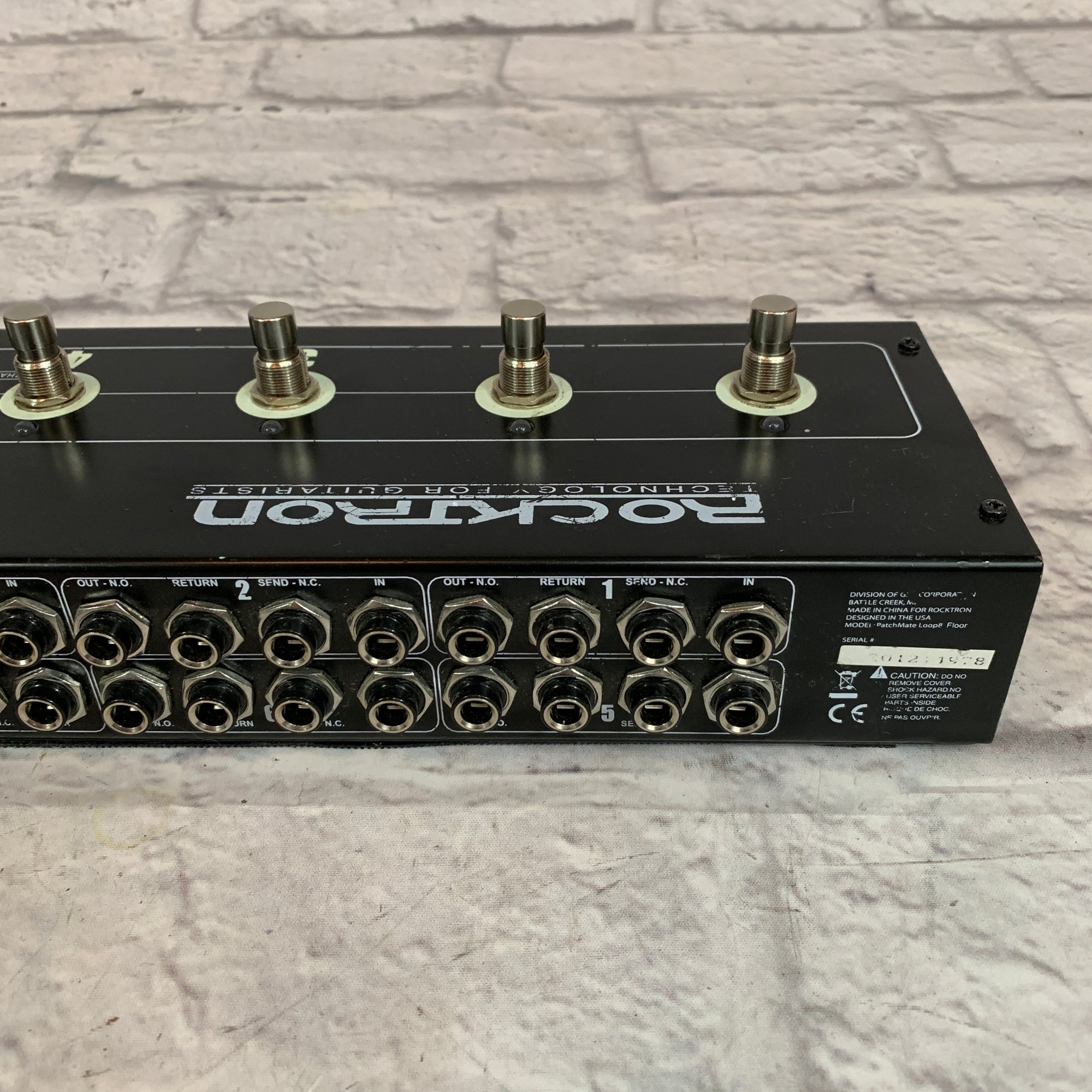 Rocktron PatchMate Loop 8 Floor Audio Switcher Pedal - Evolution Music