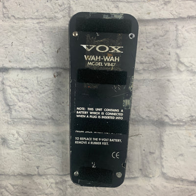 Vox Wah Wah v847 Wah Pedal