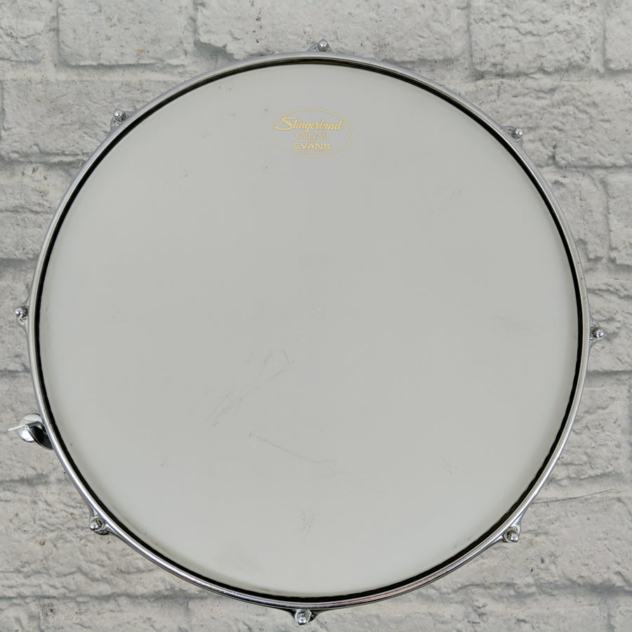 Slingerland Festival Model 5x14" 8-Lug Chrome Over Steel Snare Drum 1970s