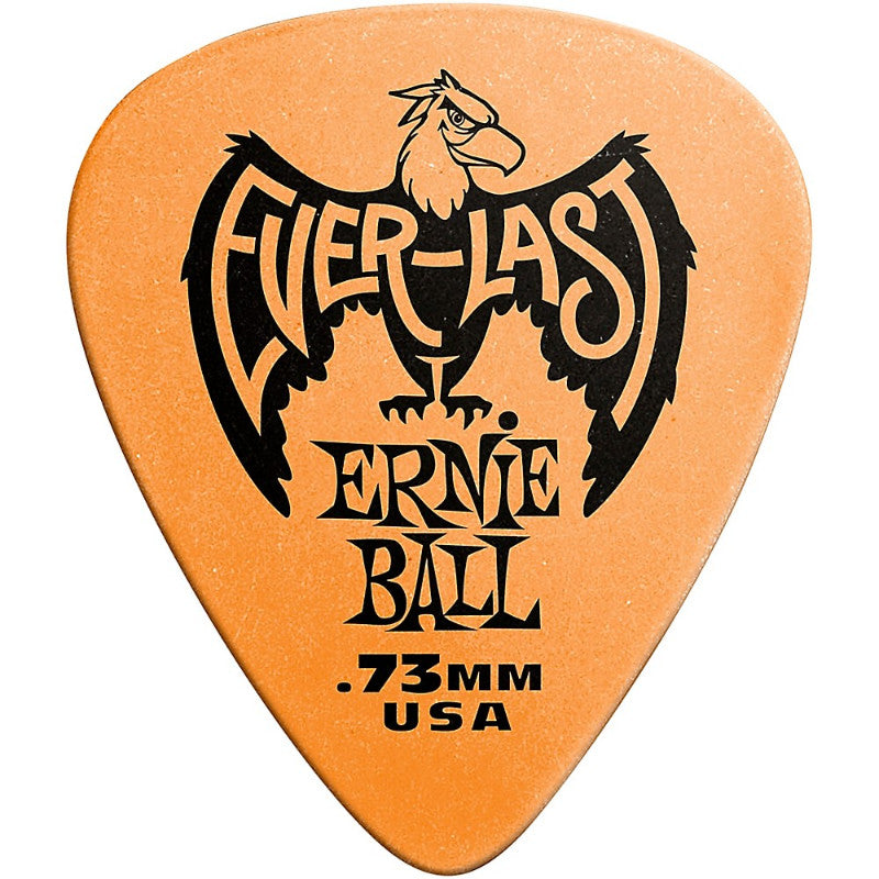 Ernie Ball Everlast .73 Orange Guitar Picks - 12 Pack