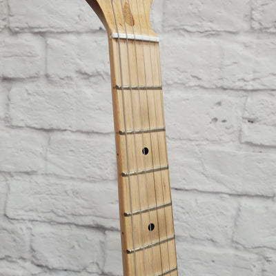 Unknown Strat Style Electric Guitar Trans Green