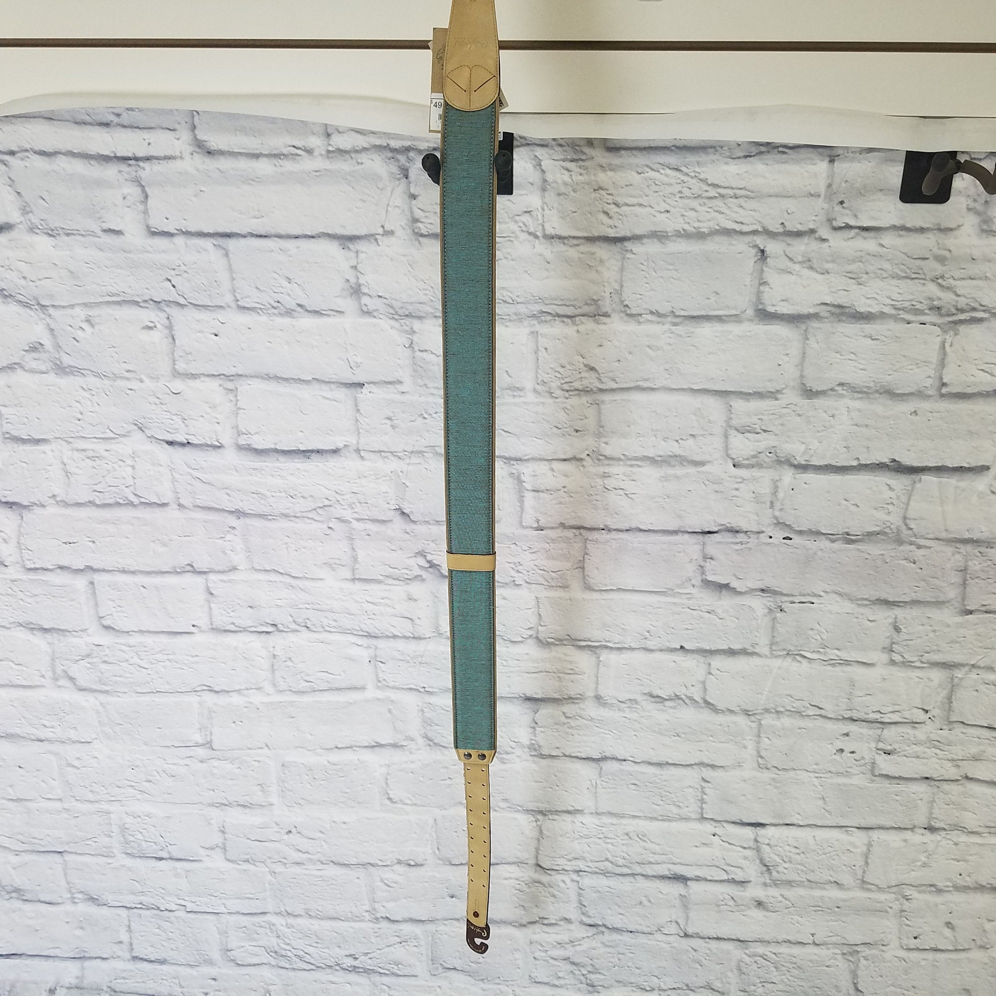 Right On Straps Guitar Strap Teal/Tan