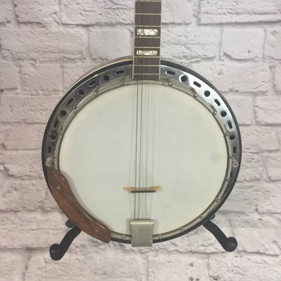 Vintage 1960s Kay Supro 4-String Resonator Tenor Banjo