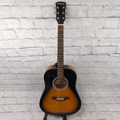 Hola HG-41SB Sunburst Dreadnaught Acoustic Guitar with Soft Case