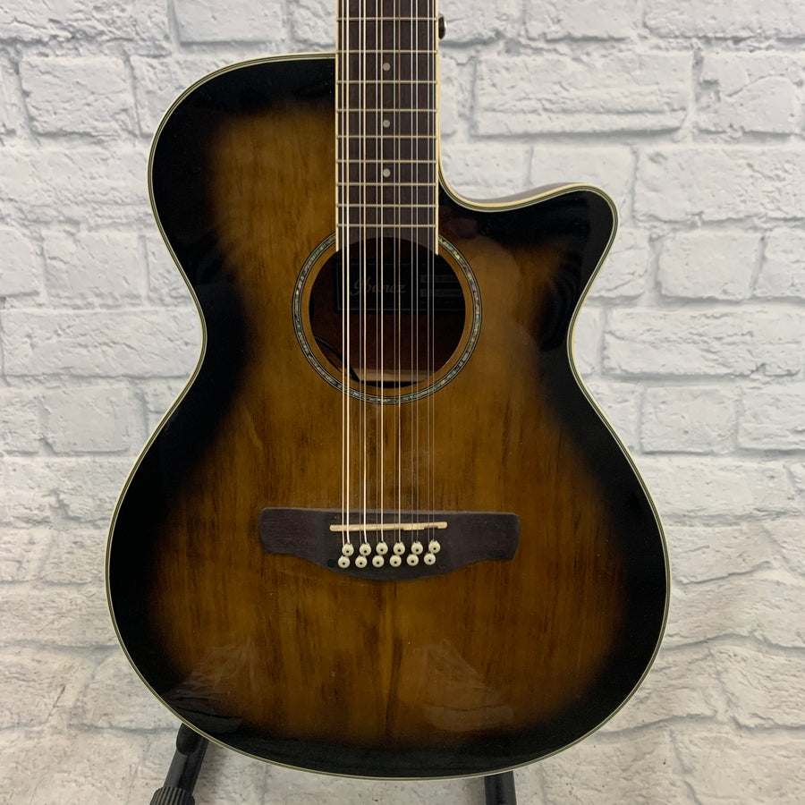 Ibanez AEG1812II-DVS Dark Violin Sunburst 12 String Acoustic Electric Guitar