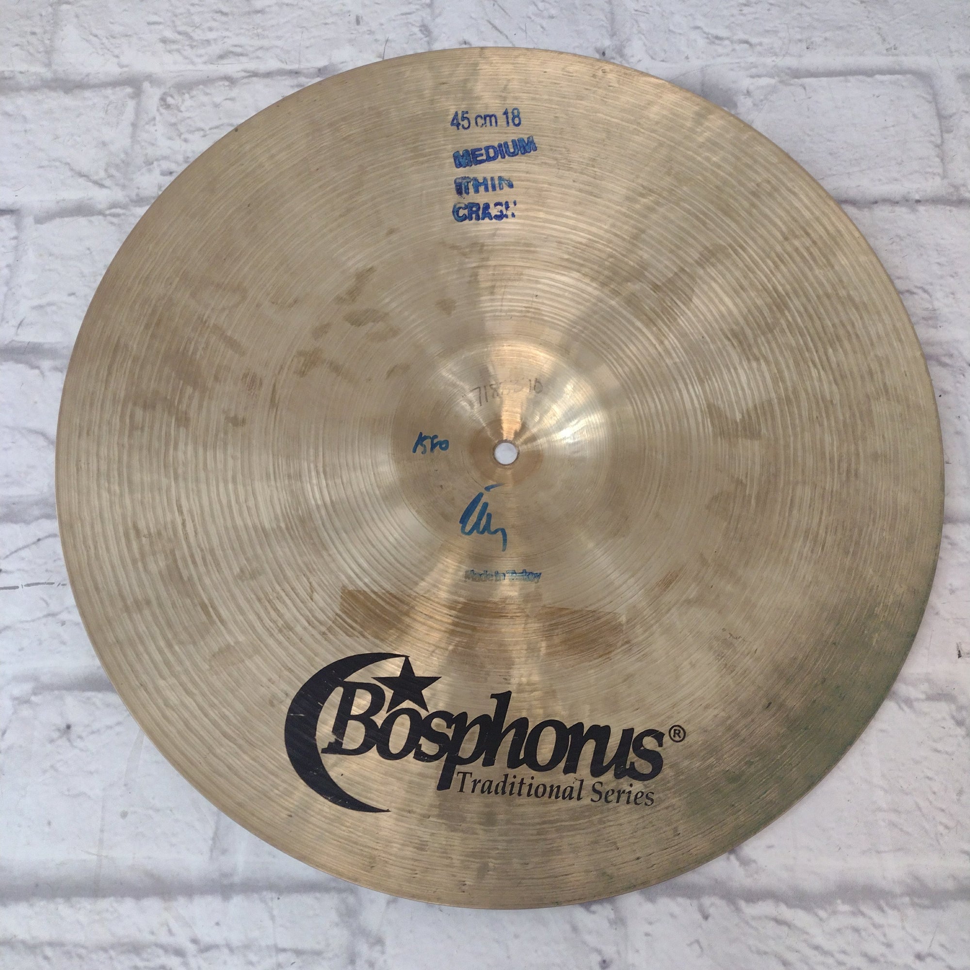 Bosphorus Traditional Series Medium Thin 18" Crash Cymbal