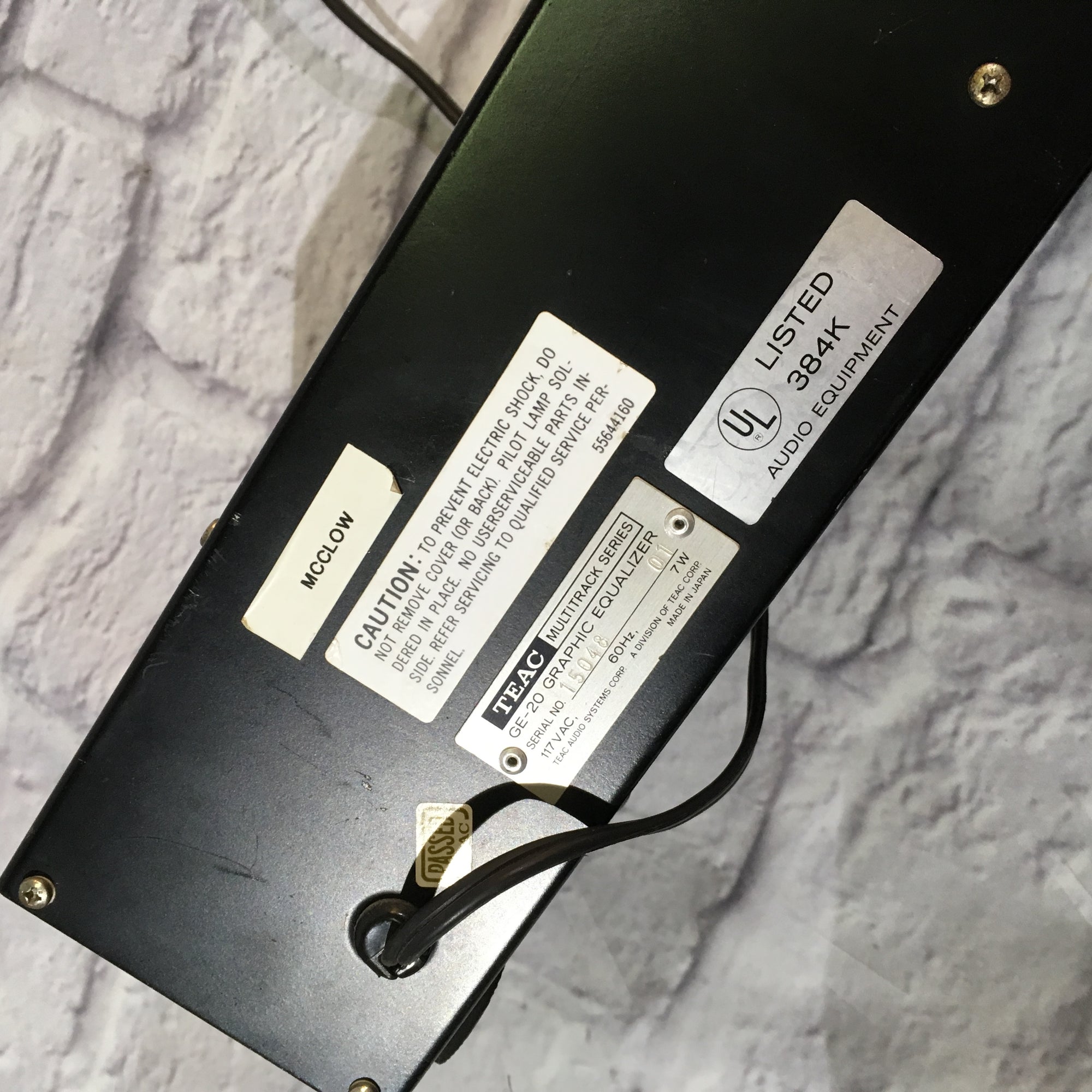 Teac GE-20 Graphic Equalizer with VU Meter - Evolution Music Teac GE-20 Graphic Equalizer with VU Meter - Evolution Music
