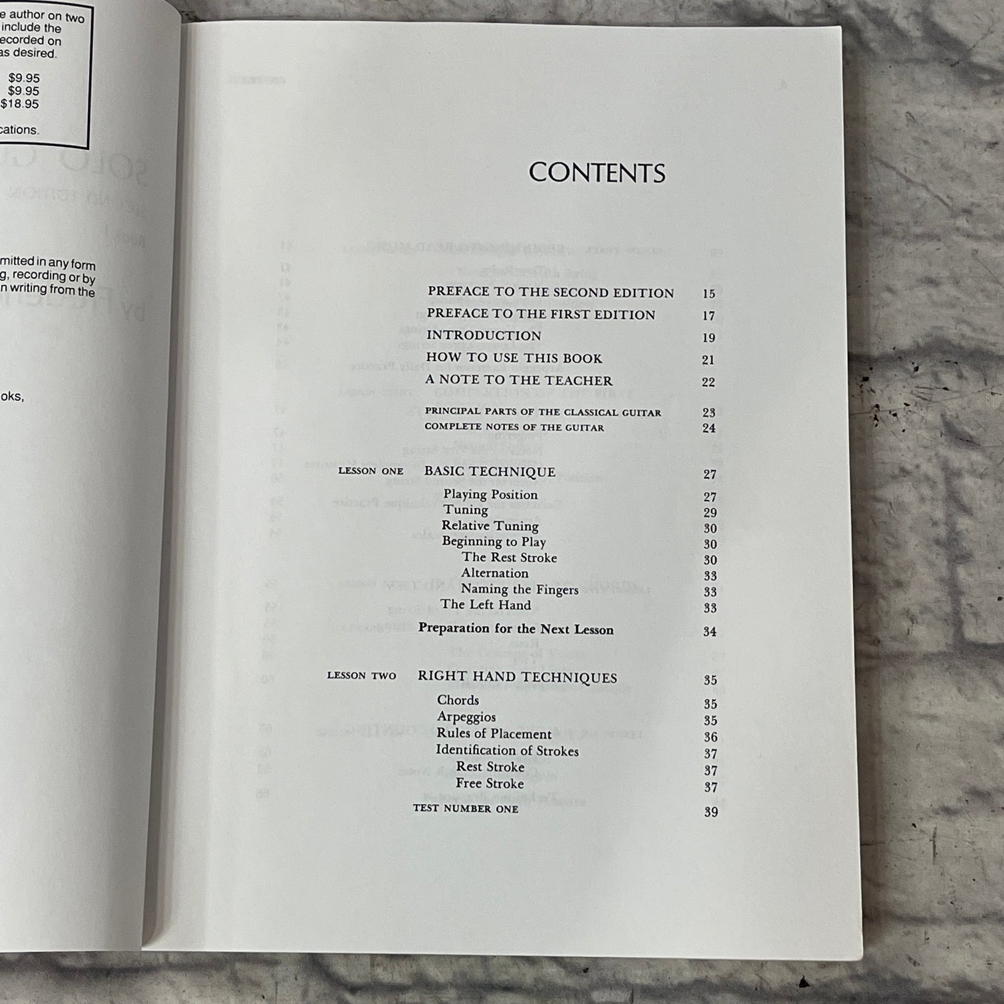 Frederick M. Noad Solo Guitar Playing I Second Edition