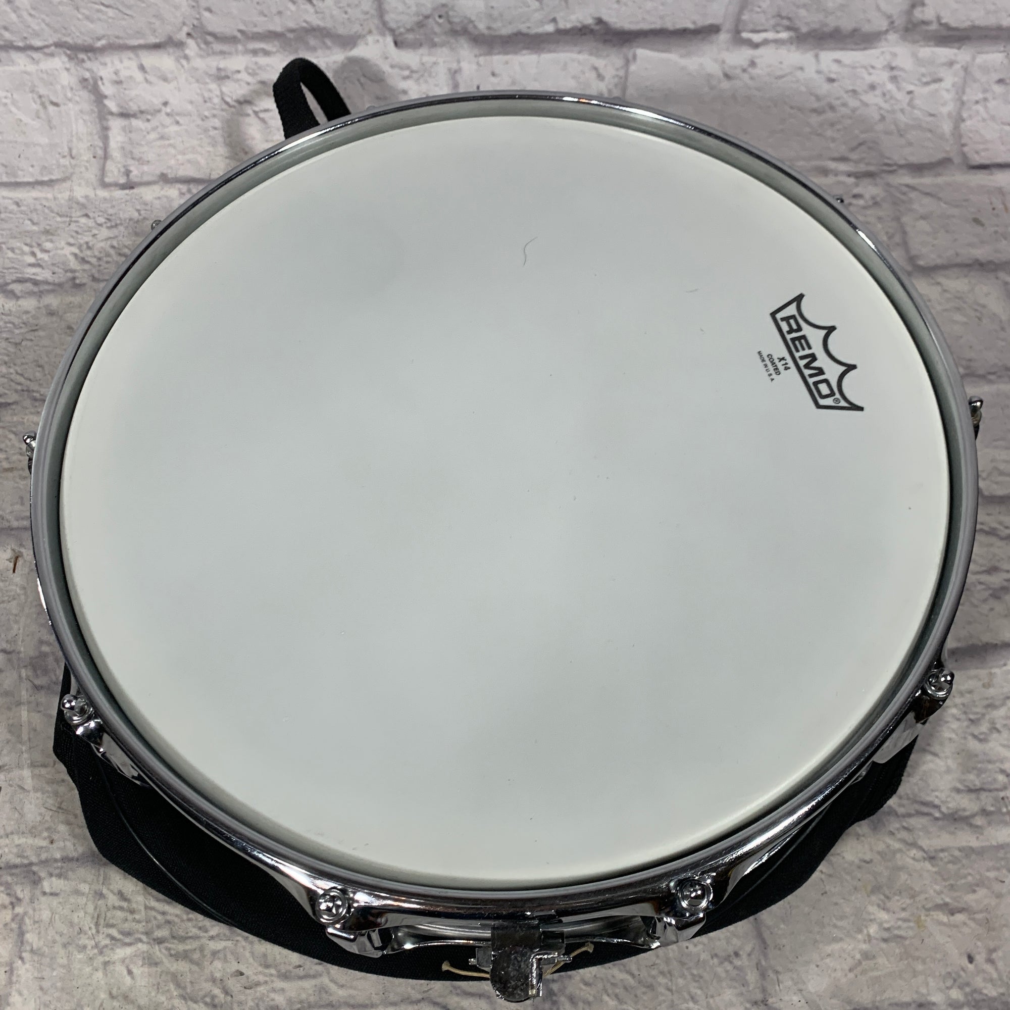 Vintage 1979 Ludwig Supraphonic 10 Lug Blue Olive Pointed Badge 14 x 5 Snare