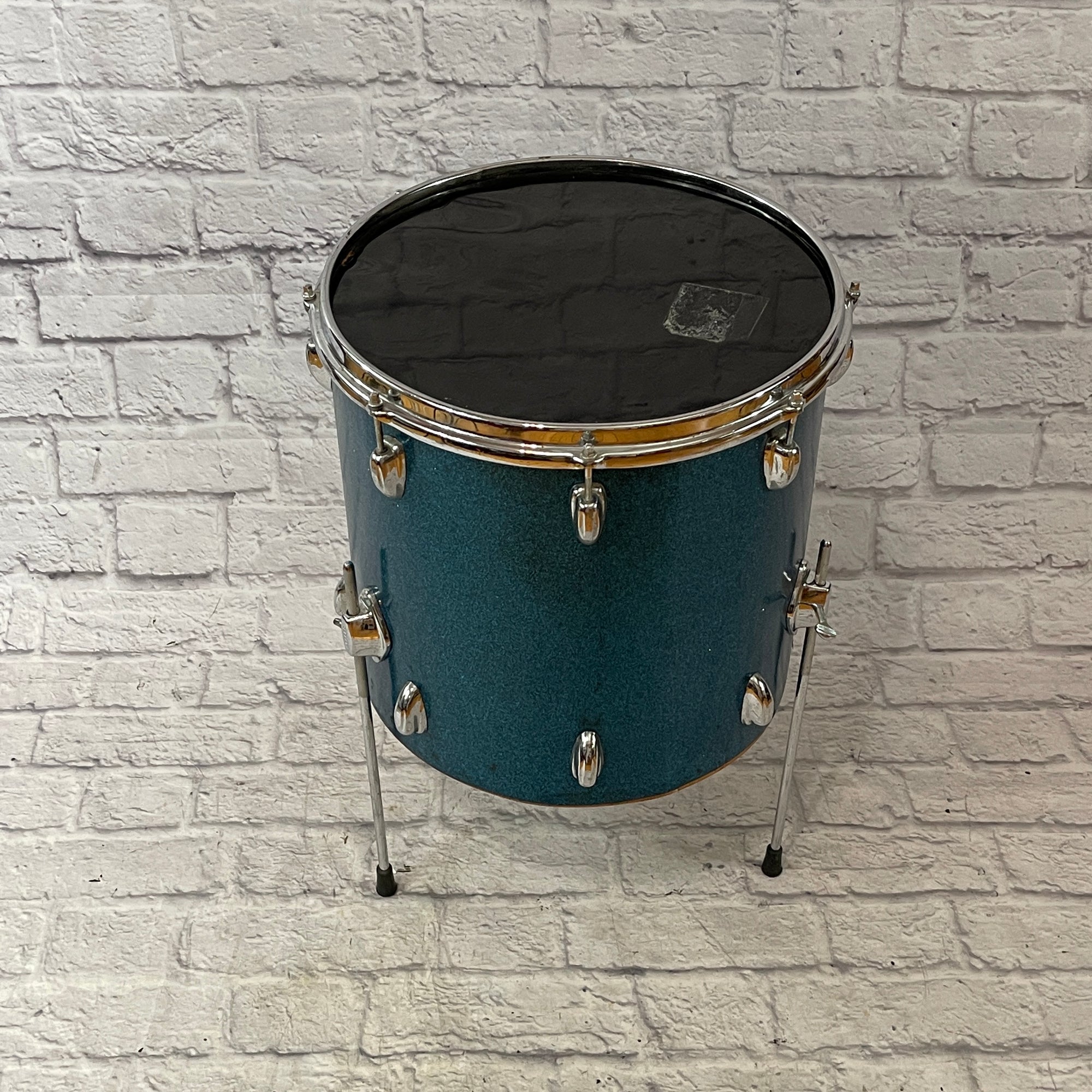 Pearl Japanese 16 x 15 Blue Sparkle Floor Tom Tom