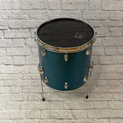 Pearl Japanese 16 x 15 Blue Sparkle Floor Tom Tom