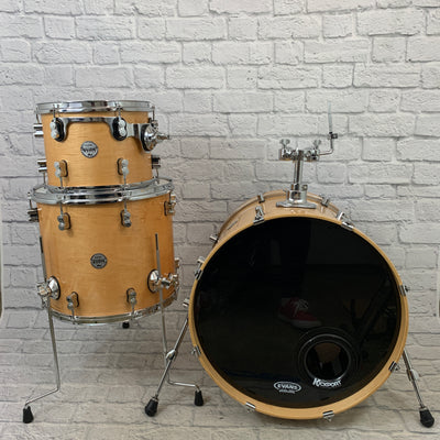 PDP Pacific Drums & Percussion 3PC Concept Maple 22/16/12 Natural Lacquer  Drum Kit