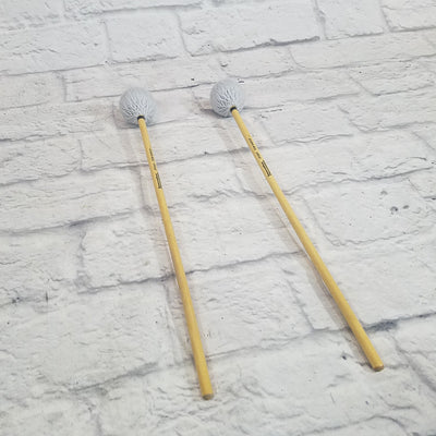 Innovative Percussion IP3001 Soft Marimba Mallets - Pewter Yarn - Birch