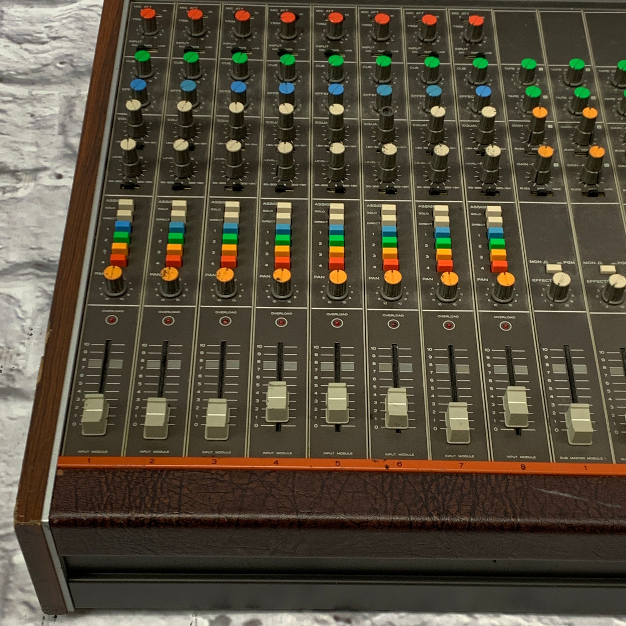 Vintage Tascam TEAC M-35 Mixing Console w/ Road Case