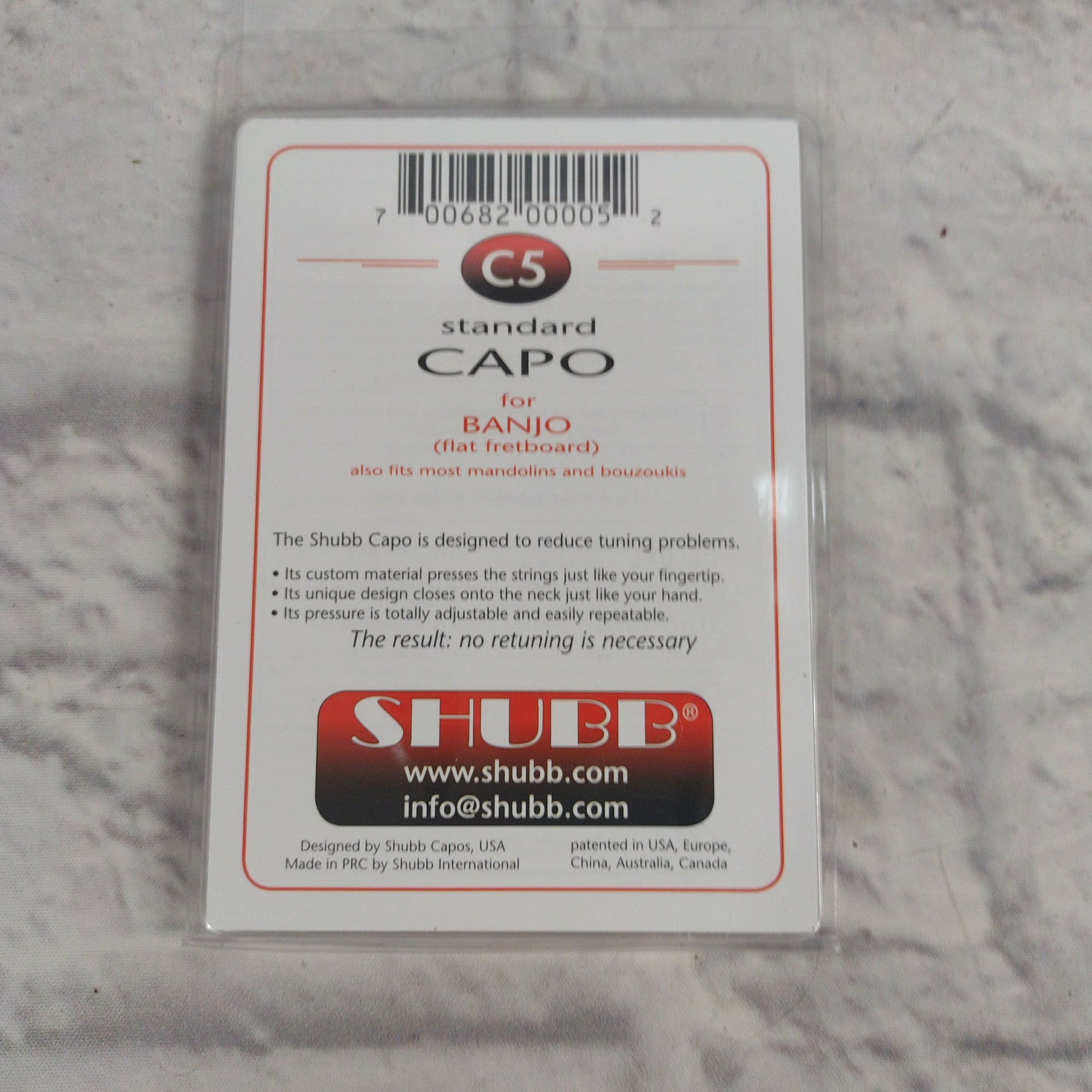 Shubb C5 Banjo Capo