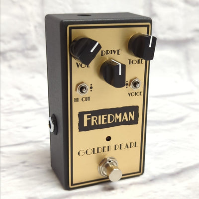 Friedman Golden Pearl Transparent Low Gain Overdrive Guitar Effects Pedal